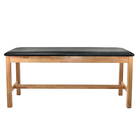 Adiroffice Flat Top Wood Treatment Table for Physical Therapy and Rehab ADI996-04-BLK-MK